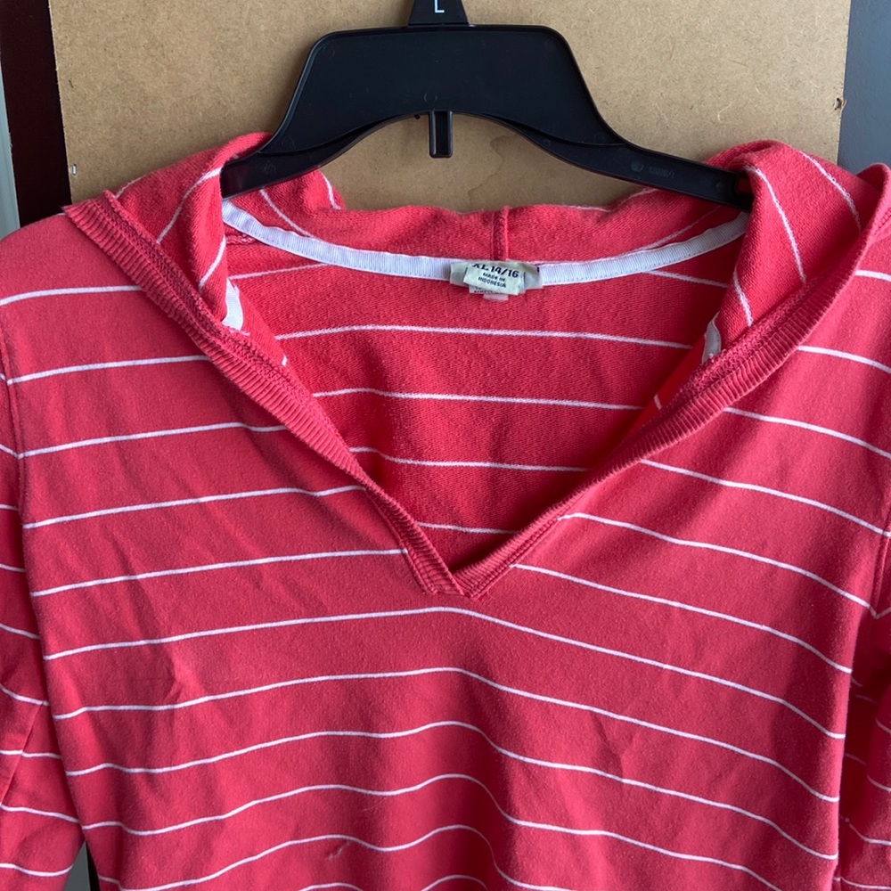 Cherokee casual striped hoodie XL 14-16 girls